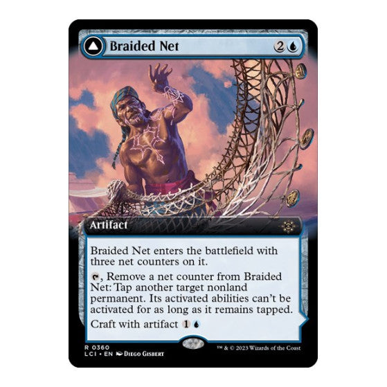 Braided Net Extended Art The Lost Caverns of Ixalan (LCI) - (Foil, Lightly Played)