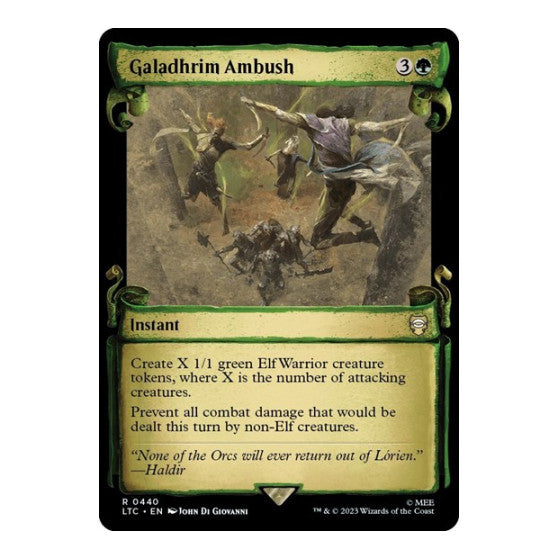 Galadhrim Ambush Showcase Scrolls Commander: The Lord of the Rings: Tales of Middle-earth (LTC) - (, Near Mint)
