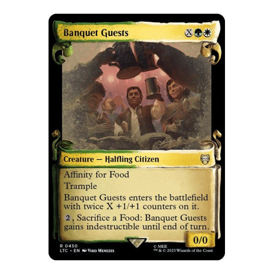 Banquet Guests Showcase Scrolls Commander: The Lord of the Rings: Tales of Middle-earth (LTC) - (Foil, Lightly Played)