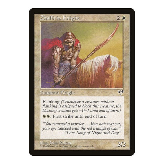 Zhalfirin Knight Mirage (MIR) - (, Moderately Played)