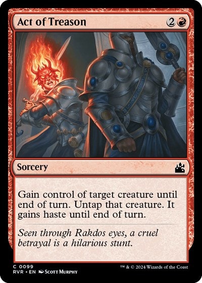 Act of Treason Ravnica Remastered (RVR) - (#99, Common) (, Near Mint)