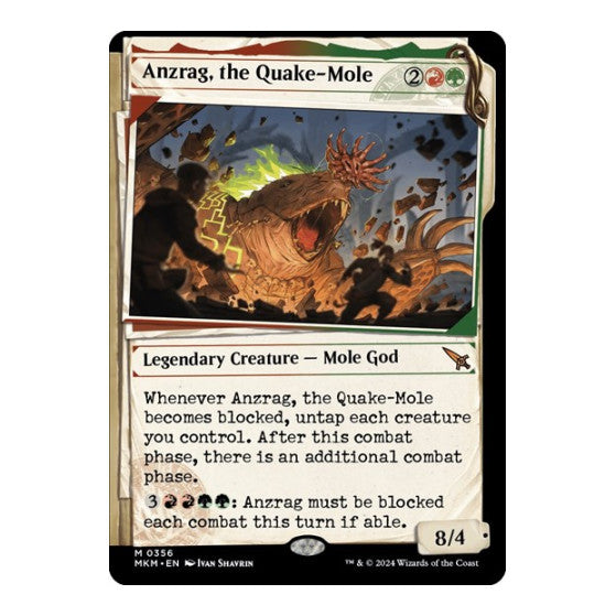 Anzrag, the Quake-Mole (Showcase) Murders at Karlov Manor (MKM) - (Foil, Near Mint)