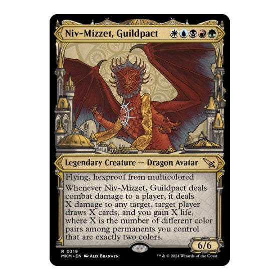 Niv-Mizzet, Guildpact (Showcase) (319) Murders at Karlov Manor (MKM) - (Foil, Near Mint)