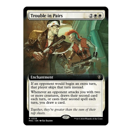 Trouble in Pairs Extended Art Commander: Murders at Karlov Manor (MKC) - (#326, Rare) (, Near Mint)