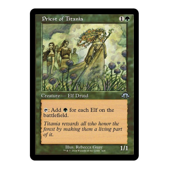 Priest of Titania (Retro Frame) Modern Horizons 3 (MH3) - (Foil, Lightly Played)