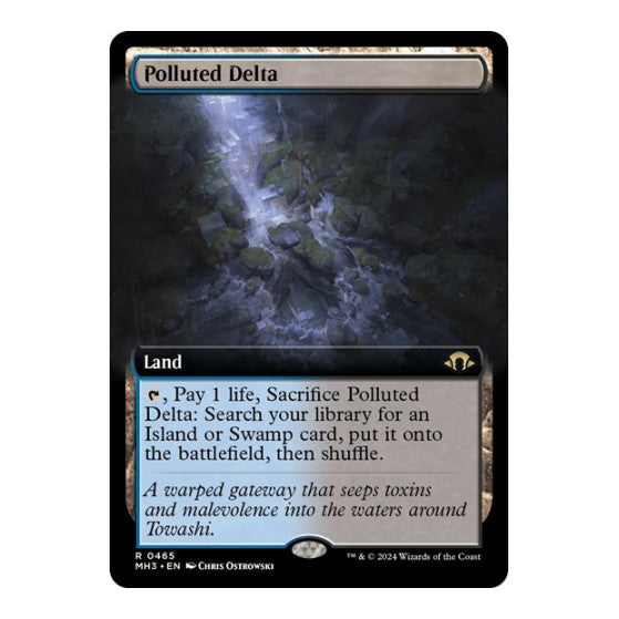 Polluted Delta Extended Art Modern Horizons 3 (MH3) - (#465, Rare) (Foil, Near Mint)