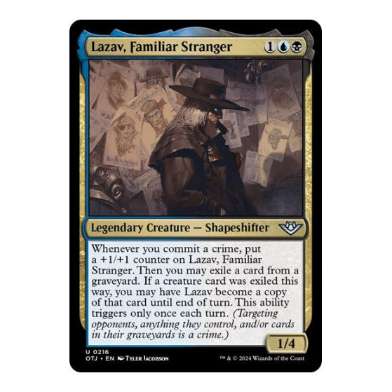 Lazav Familiar Stranger Outlaws of Thunder Junction (OTJ) - (, Near Mint)