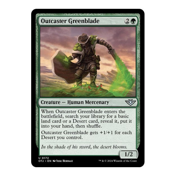 Outcaster Greenblade Outlaws of Thunder Junction (OTJ) - (, Near Mint)