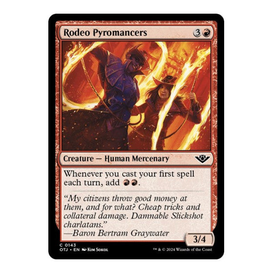 Rodeo Pyromancers Outlaws of Thunder Junction (OTJ) - (, Near Mint)