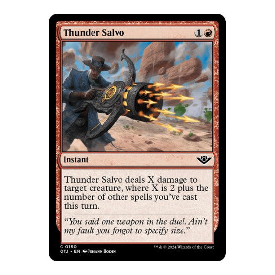 Thunder Salvo Outlaws of Thunder Junction (OTJ) - (, Near Mint)