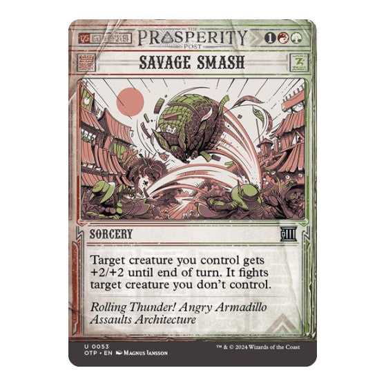 Savage Smash Outlaws of Thunder Junction: Breaking News (OTP) - (, Near Mint)