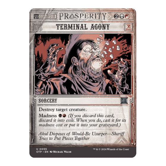 Terminal Agony Outlaws of Thunder Junction: Breaking News (OTP) - (, Near Mint)