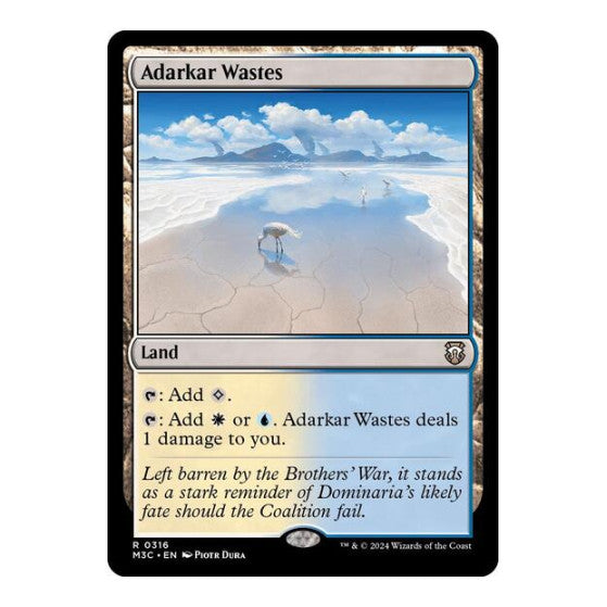 Adarkar Wastes Commander: Modern Horizons 3 (M3C) - (#316, Rare) (, Near Mint)