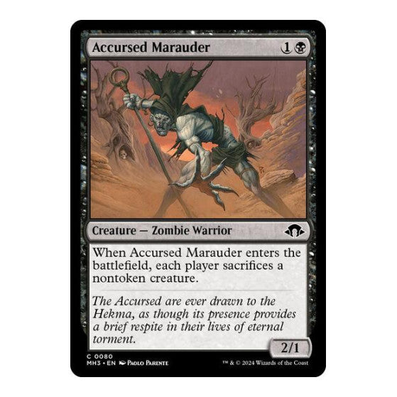 Accursed Marauder Modern Horizons 3 (MH3) - (Foil, Lightly Played)