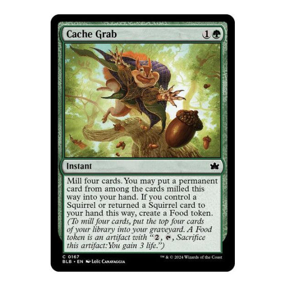 Cache Grab Bloomburrow (BLB) - (#167, Common) (, Near Mint)