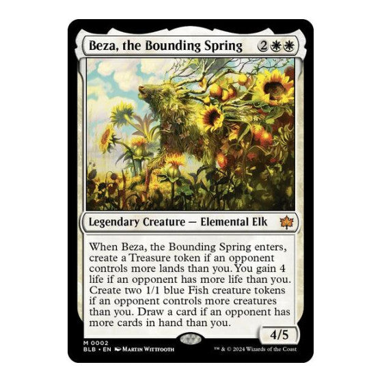 Beza, the Bounding Spring Bloomburrow (BLB) - (Foil, Lightly Played)