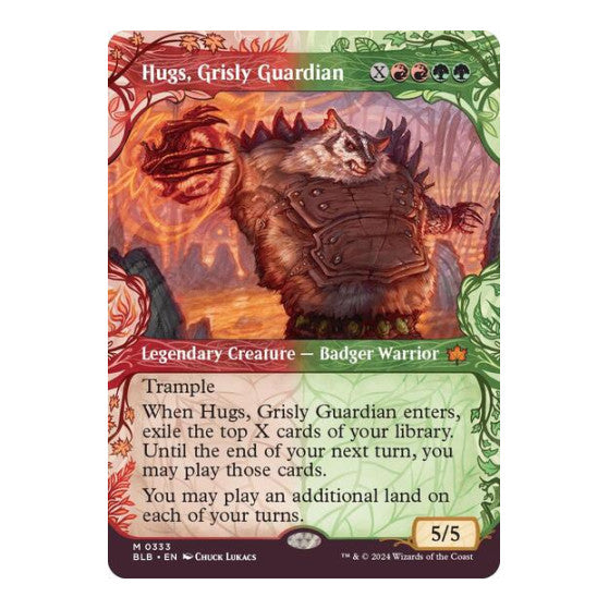 Hugs Grisly Guardian Showcase Bloomburrow (BLB) - (#333, Mythic Rare) (, Near Mint)