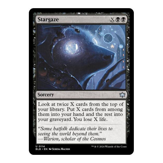 Stargaze Bloomburrow (BLB) - (#114, Uncommon) (Foil, Lightly Played)