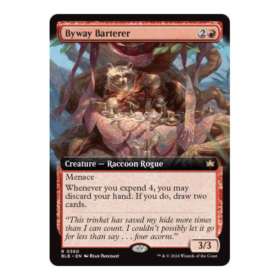 Byway Barterer Extended Art Bloomburrow (BLB) - (#360, Rare) (Foil, Lightly Played)