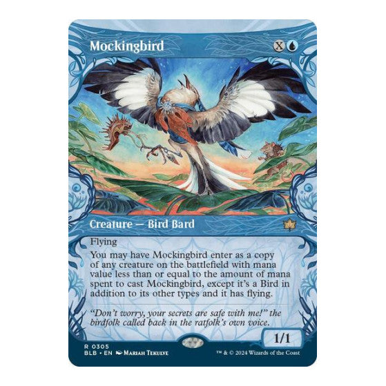 Mockingbird Showcase Bloomburrow (BLB) - (#305, Rare) (, Near Mint)