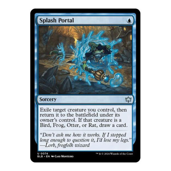 Splash Portal Bloomburrow (BLB) - (#74, Uncommon) (Foil, Near Mint)