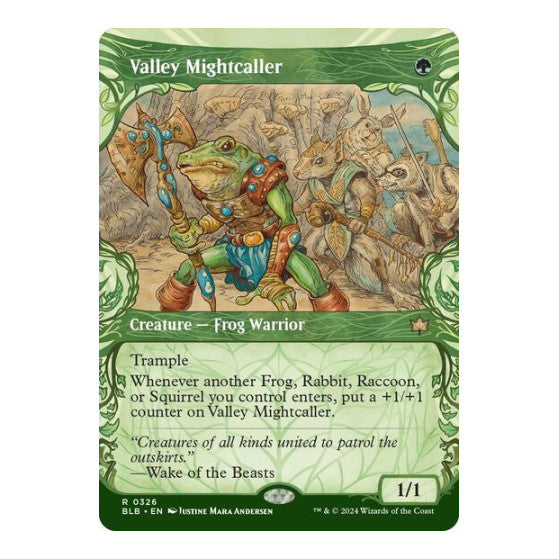 Valley Mightcaller Showcase Bloomburrow (BLB) - (#326, Rare) (, Near Mint)