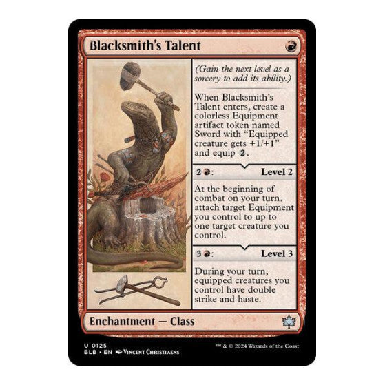 Blacksmiths Talent Bloomburrow (BLB) - (#125, Uncommon) (Foil, Near Mint)