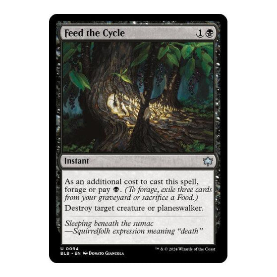 Feed the Cycle Bloomburrow (BLB) - (#94, Uncommon) (Foil, Near Mint)