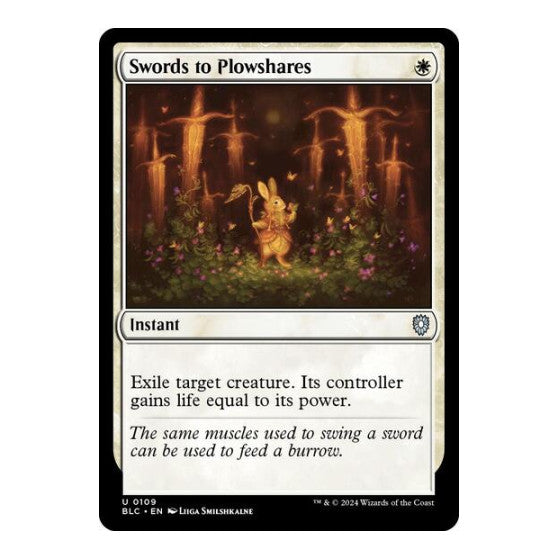 Swords to Plowshares Commander: Bloomburrow (BLC) - (#109, Uncommon) (, Near Mint)