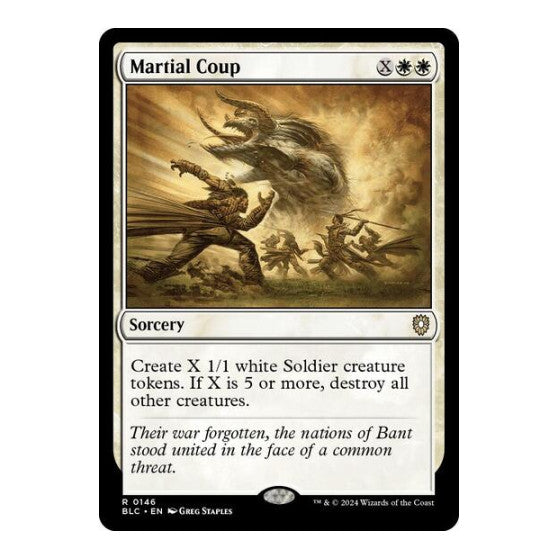 Martial Coup Commander: Bloomburrow (BLC) - (, Near Mint)