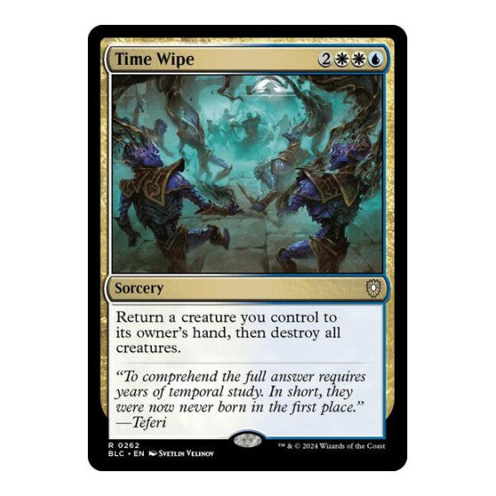 Time Wipe Commander: Bloomburrow (BLC) - (, Near Mint)