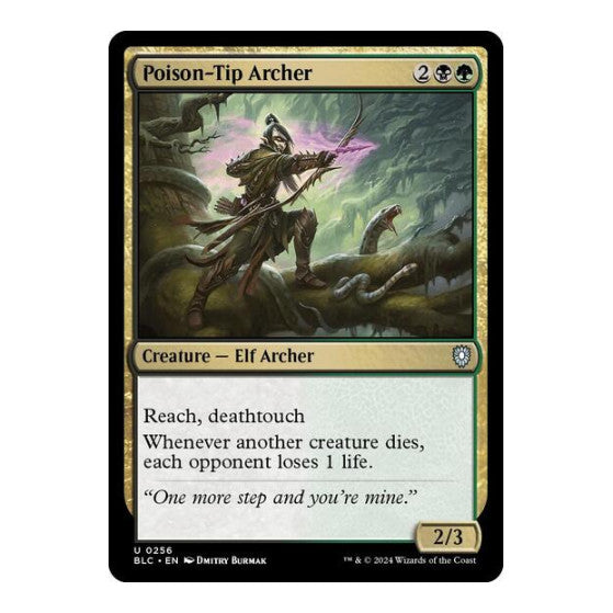 Poison Tip Archer Commander: Bloomburrow (BLC) - (#256, Uncommon) (, Near Mint)