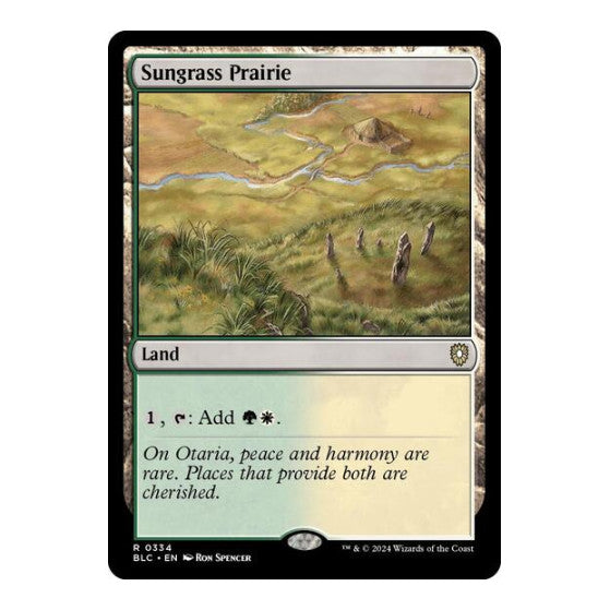 Sungrass Prairie Commander: Bloomburrow (BLC) - (, Near Mint)