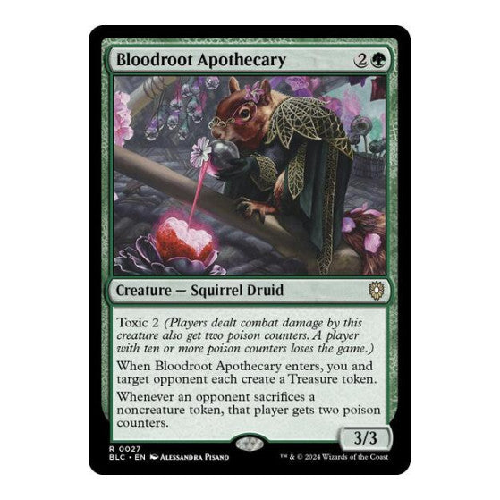 Bloodroot Apothecary Commander: Bloomburrow (BLC) - (, Lightly Played)