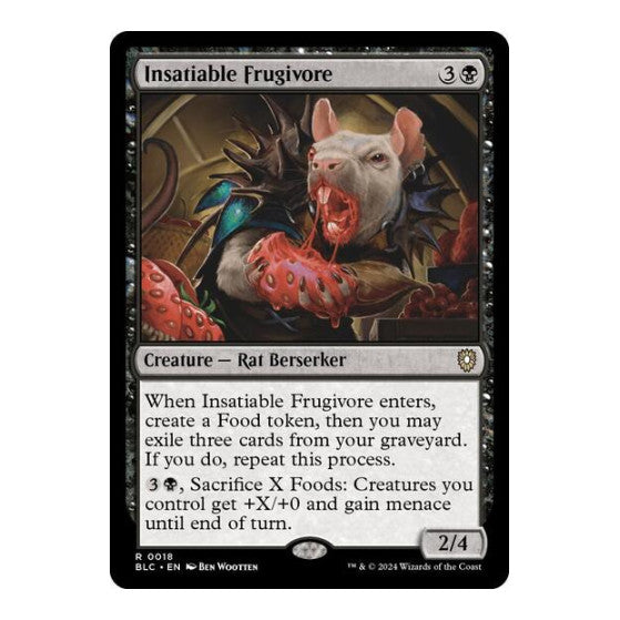 Insatiable Frugivore Commander: Bloomburrow (BLC) - (, Near Mint)
