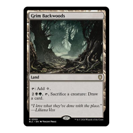 Grim Backwoods Commander: Bloomburrow (BLC) - (, Near Mint)