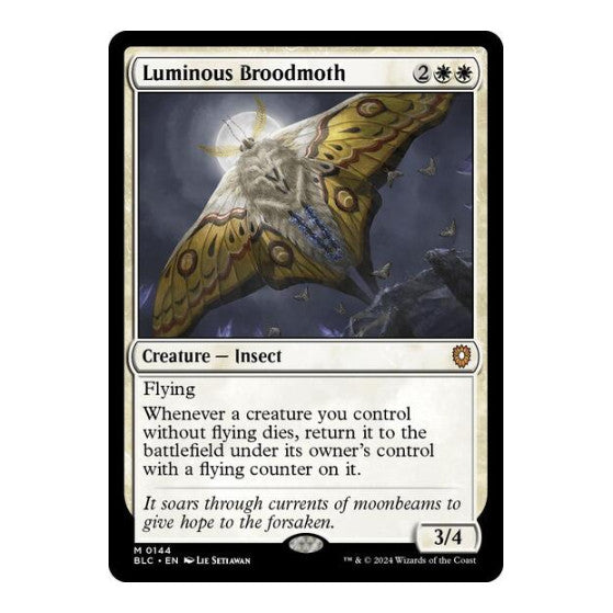 Luminous Broodmoth Commander: Bloomburrow (BLC) - (#144, Mythic Rare) (, Near Mint)