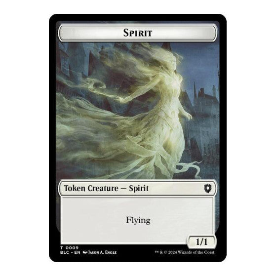 Spirit Faerie Double Sided Token Commander: Bloomburrow (BLC) - (, Near Mint)