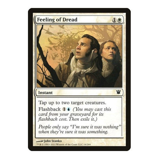 Feeling of Dread Innistrad (ISD) - (, Lightly Played)