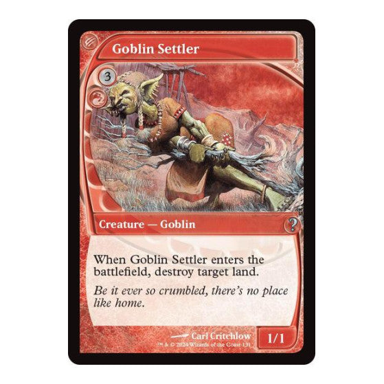 Goblin Settler Future Sight Mystery Booster 2 (MB2) - (, Near Mint)