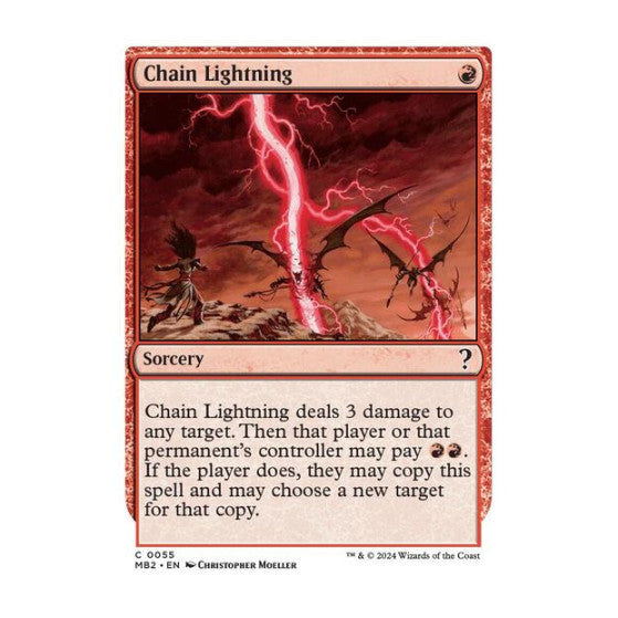 Chain Lightning White Border Mystery Booster 2 (MB2) - (, Near Mint)