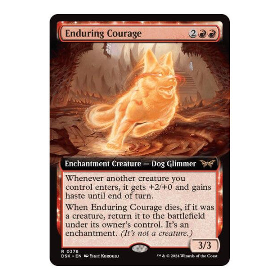 Enduring Courage (Extended Art) Duskmourn: House of Horror (DSK) - (, Near Mint)