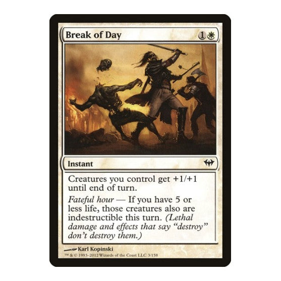 Break of Day Dark Ascension (DKA) - (Foil, Lightly Played)