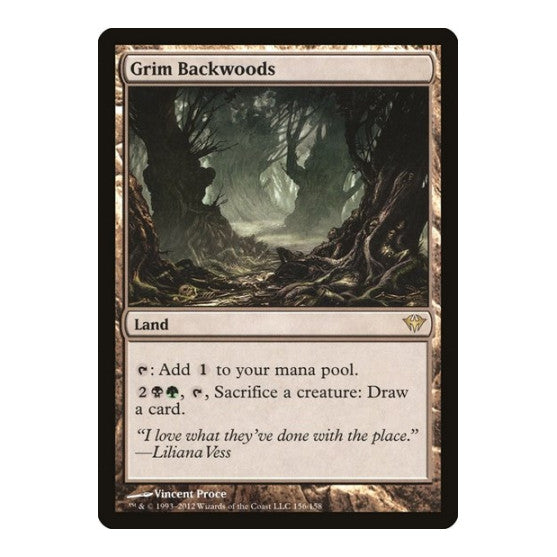 Grim Backwoods Dark Ascension (DKA) - (, Moderately Played)