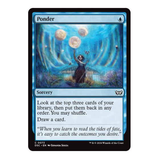 Ponder Commander: Duskmourn: House of Horror (DSC) - (, Lightly Played)