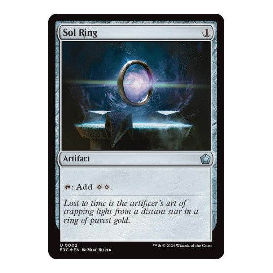 Sol Ring (0002) Commander: Foundations (FDC) - (Foil, Lightly Played)