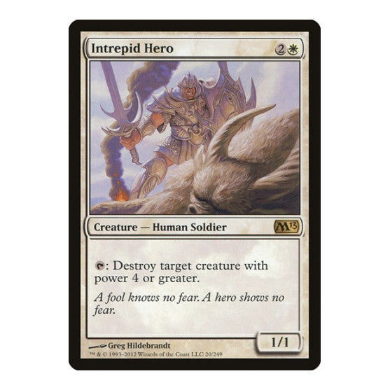 Intrepid Hero Magic 2013 (M13) (M13) - (Foil, Moderately Played)