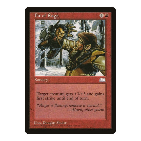 Fit of Rage Weatherlight (WTH) - (, Moderately Played)