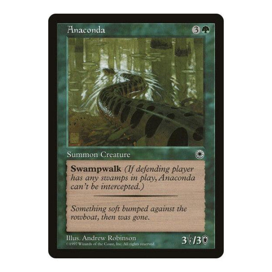 Anaconda Flavor Text Portal (POR) - (, Moderately Played)