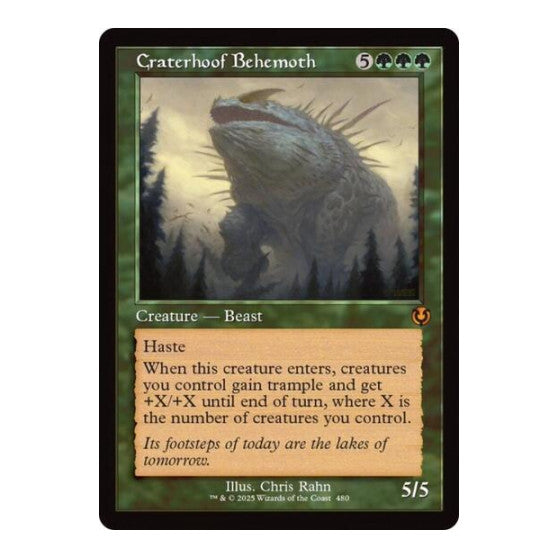 Craterhoof Behemoth (Retro Frame) Innistrad Remastered (INR) - (, Near Mint)